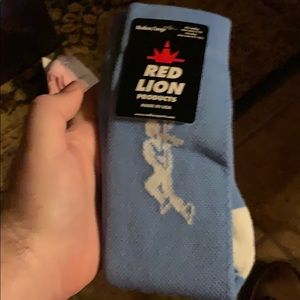 Baby blue red lion socks Halloween costume